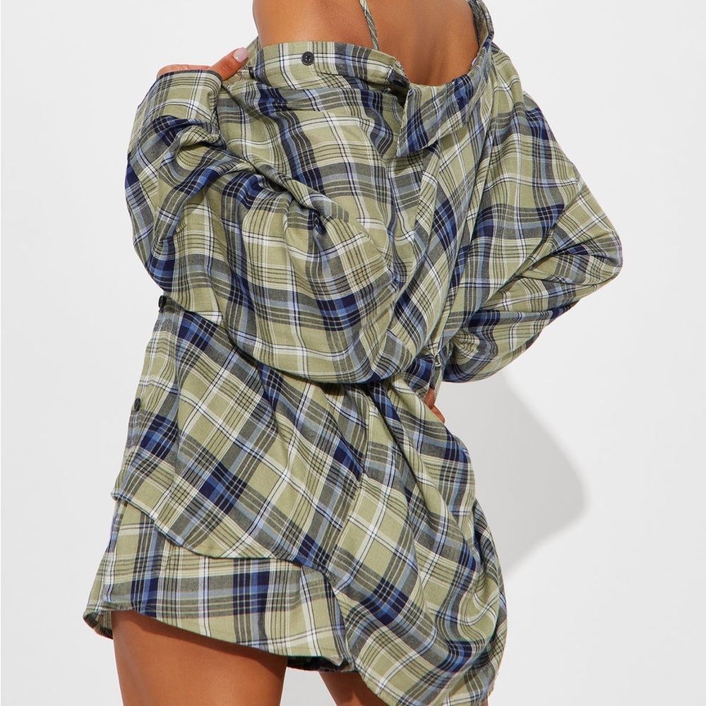 Flannel Romper Set - Picture 3 of 6